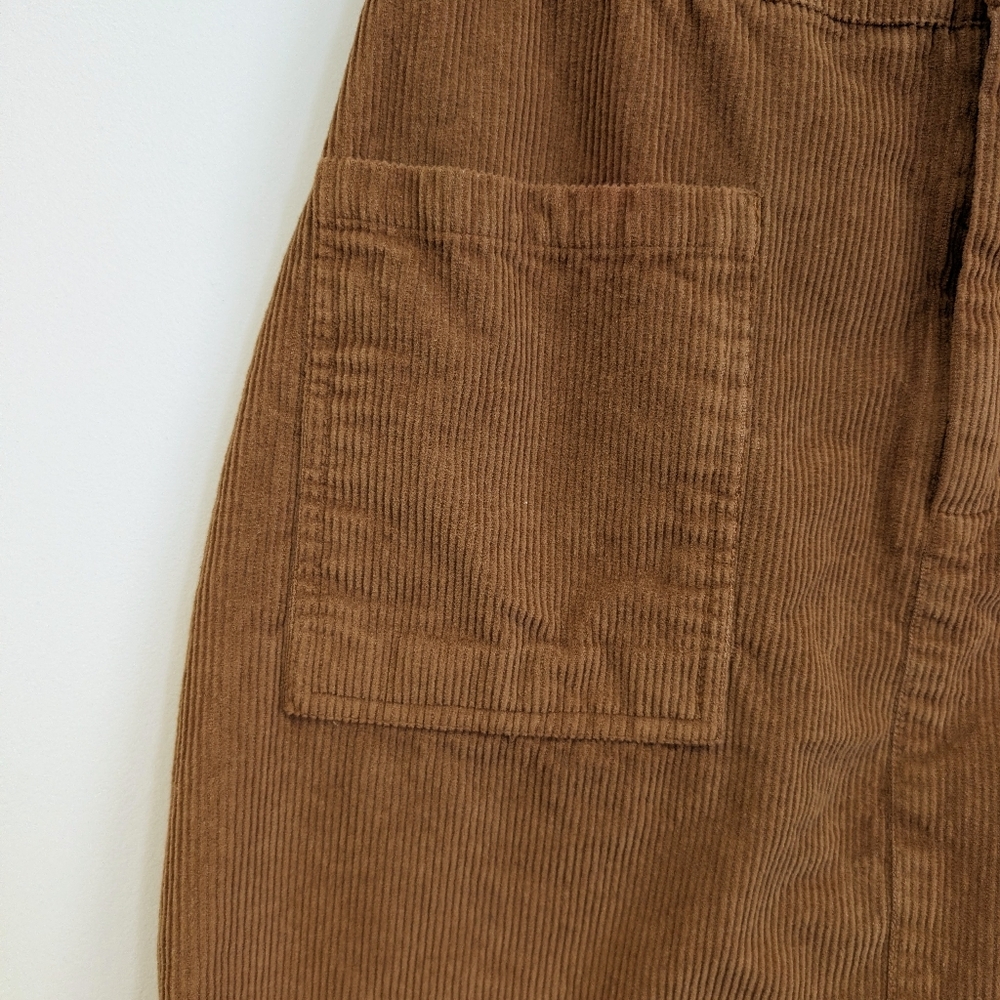 Japna Camel Corderoy Mini Skirt Size Small With Pockets! - Picture 2 of 7